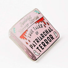 Load image into Gallery viewer, Feminist Horror Stories Enamel Pin
