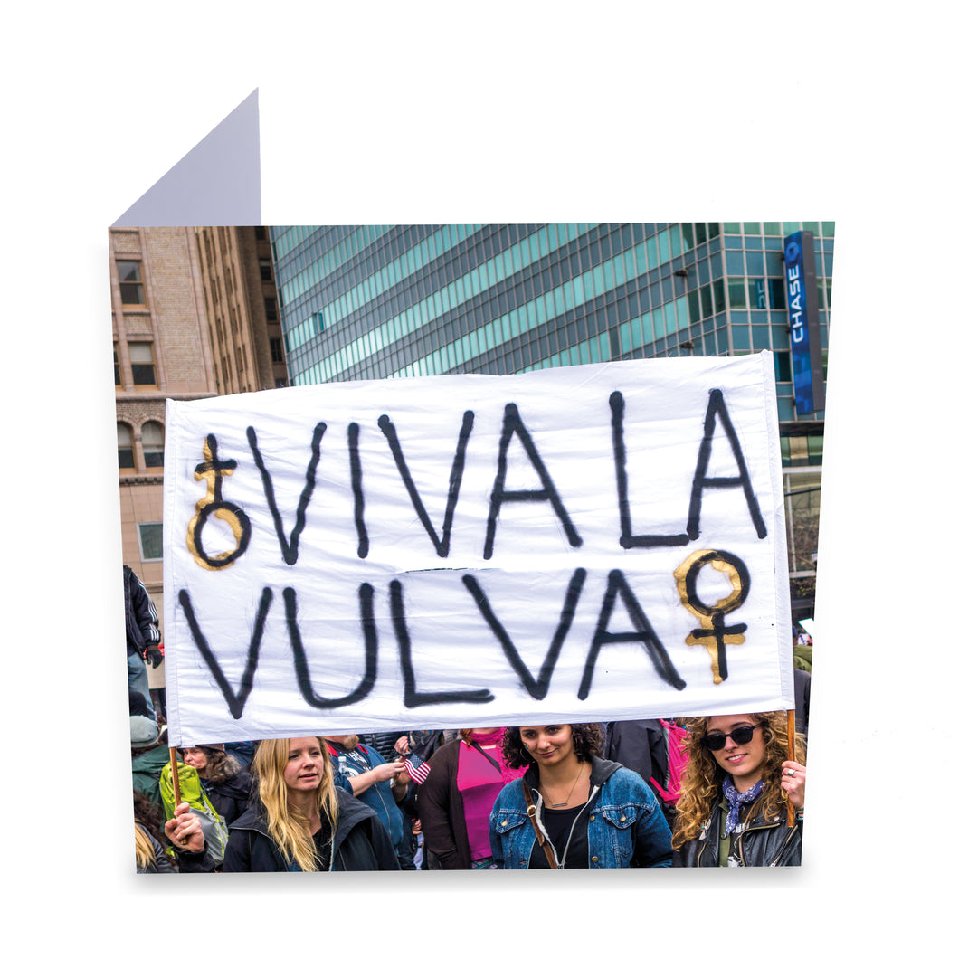 Viva La Vulva Greeting Card