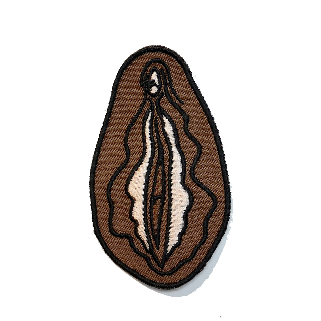 Vulva Embroidered Iron On Patch