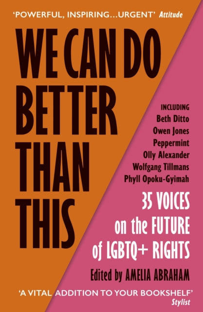 We Can Do Better Than This: 35 Voices on the Future of LGBTQ+ Rights - Amelia Abraham